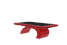 Bilhares Xavigil Muskate Luxury Pool Table - Red Finish - Angled