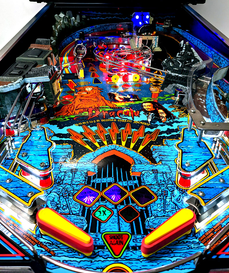 Bram Stoker's Dracula Pinball Machine - Playfield View