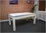 Signature Newman - White Finish - Grey Cloth - Table Top