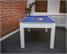Signature Newman - White Finish - Grey Cloth - Table Tennis Top - Front