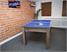 Signature Newman - Silver Finish - Blue Cloth - Table Tennis Top - Front