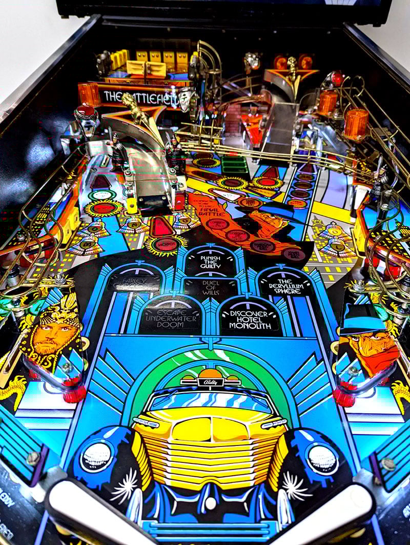 The Shadow Pinball Machine - Playfield View