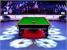 Rasson Strong Snooker Table at Champion of Champions 2021 - Black Finish - Green Cloth - End View