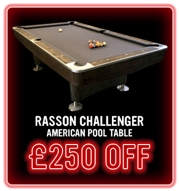 Rasson Challenger Pool Table - £250 Off - Black Friday Deals Week