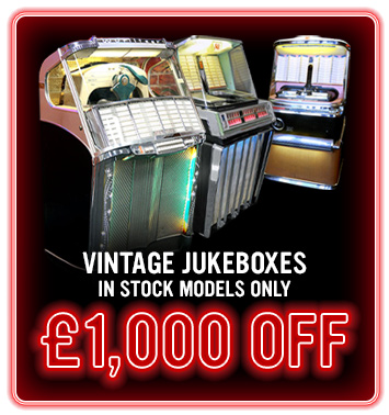 In Stock Vintage Jukeboxes - £1,000 Off - Black Friday Deals Week