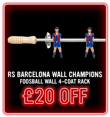 RS Barcelona Wall Champions Foosball 4 Coat Rack
