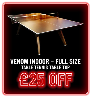 Venom Table Tennis Table Tops - £25 Off - Black Friday Deals Week