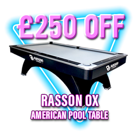 Rasson Ox Pool Table - £250 Off - Cyber Deals Week 2021