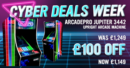 ArcadePro Jupiter Arcade Machine - £100 Off - Cyber Deals Week