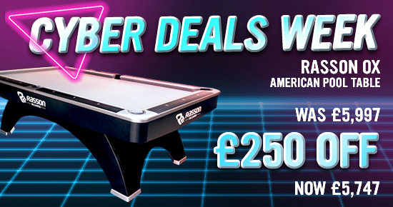 Rasson Ox Pool Table - £250 Off - Cyber Deals Week