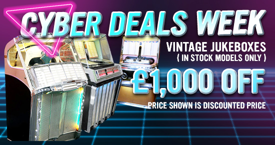 In Stock Vintage Jukeboxes - £1,000 Off - Cyber Deals Week