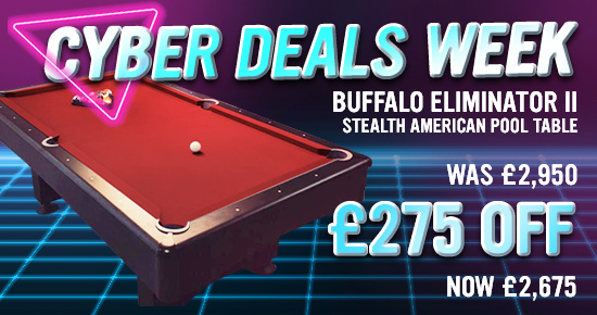 Buffalo Eliminator Pool Table - £275 off - Cyber Deals Week