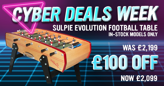 Sulpie Evolution Football Table - £100 Off - Cyber Deals Week