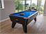 Signature Tournament Pro Edition Pool Table - Black Finish - Blue Cloth