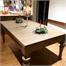 Signature Norton Pool Dining Table In Silver Mist - Dining Tops On (Installation)