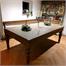 Signature Norton Pool Dining Table In Silver Mist - Dining Tops On (Installation)