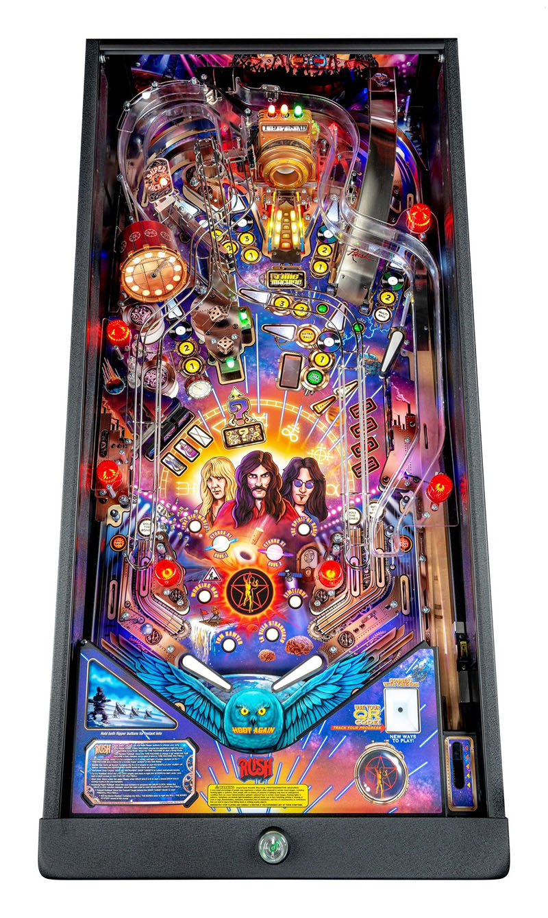 Rush Premium Pinball Machine - Playfield Plan