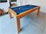 Signature Chester Pool Dining Table - Oak Finish - Blue Cloth