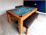 Signature Chester Pool Dining Table - Oak Finish - Blue Cloth without Dining Tops