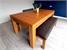 Signature Chester Pool Dining Table - Oak Finish - Blue Cloth with Dining Tops