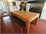 Signature Chester Pool Dining Table - Oak Finish - Dining Tops with Bench