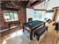 Signature Chester Pool Dining Table - Walnut Finish - Ranger Green Cloth without Dining Tops