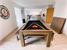Signature Chester Pool Dining Table - Silver Mist Finish - Black Cloth without Dining Tops