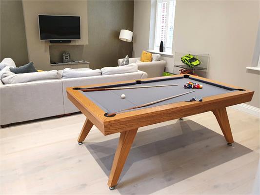 Signature Sexton Oak Pool Dining Table: 7ft