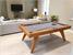 Signature Sexton Pool Dining Table - Oak Finish - Silver Cloth