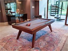 Signature Sexton Walnut Pool Dining Table: 7ft