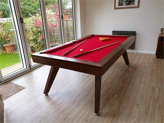 Signature Sexton Walnut Pool Dining Table: 7ft