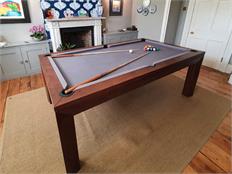 Signature Anderson Walnut Pool Dining Table: 7ft