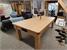 Signature Oxford Pool Dining Table - Light Oak Finish - Green Cloth with Dining Tops