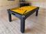 Signature Oxford Pool Dining Table - Black Finish - Gold Cloth