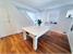 Signature Oxford Pool Dining Table - White Finish - Grey Cloth with Dining Tops