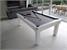 Signature Oxford Pool Dining Table - White Finish - Grey Cloth without Dining Tops