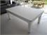 Signature Oxford Pool Dining Table - White Finish - Grey Cloth with Dining Tops