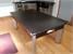 Fusion Pool Dining Table - Black Finish - Grey Cloth with Dining Tops