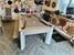 Fusion Pool Dining Table - Grey Oak Finish - Grey Cloth