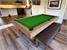 Signature Huntsman Pool Dining Table - Silver Mist Finish - Match Green Cloth without Dining Tops