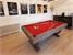 Signature Huntsman Pool Dining Table - Silver Mist Finish - Red Cloth