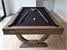 Signature Huntsman Pool Dining Table - Silver Mist Finish - Black Cloth