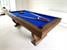 Signature Huntsman Pool Dining Table - Walnut Finish - Royal Blue Cloth