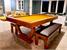 Signature Huntsman Pool Dining Table - Solid Oak Finish - Smart Tan Cloth