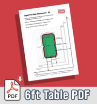 pool tables dimensions