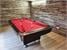 Signature Jefferson American Pool Table in Black Formica with Red Cloth - Installation