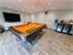 Signature Jefferson American Pool Table in Black Formica with Orange Cloth - Installation