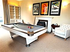 Signature Lincoln American Pool Table: White Formica - 7ft, 8ft, 9ft