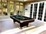 Signature Lincoln American Pool Table in Black Formica with Dark Green Cloth - Installation