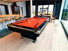 Signature Lincoln American Pool Table: Black Formica - 7ft, 8ft, 9ft